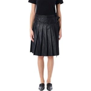 Low Classic Pleated Zipper Skirt With Adjustable Straps - NWT